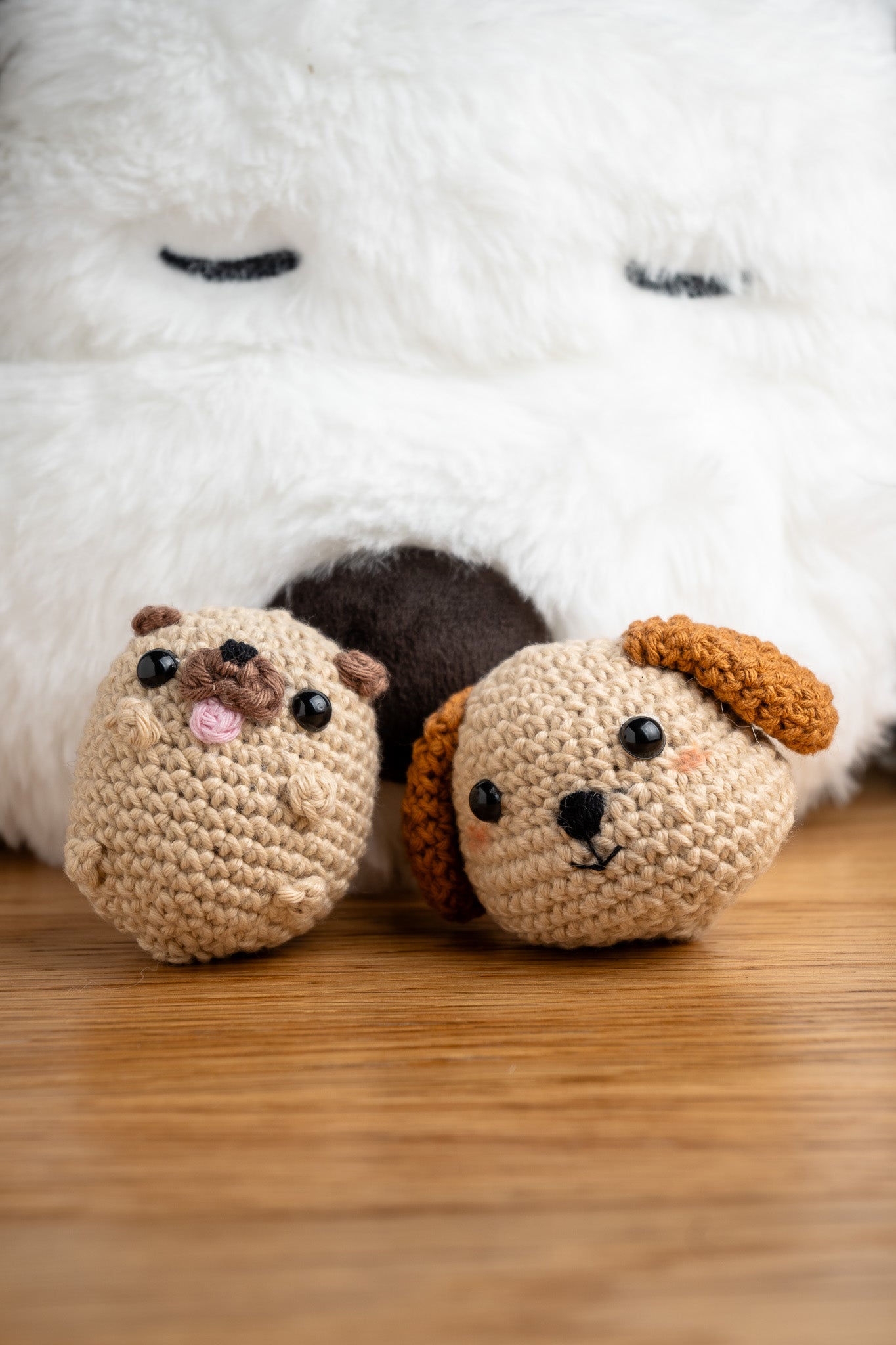Crochet Pug Key Ring