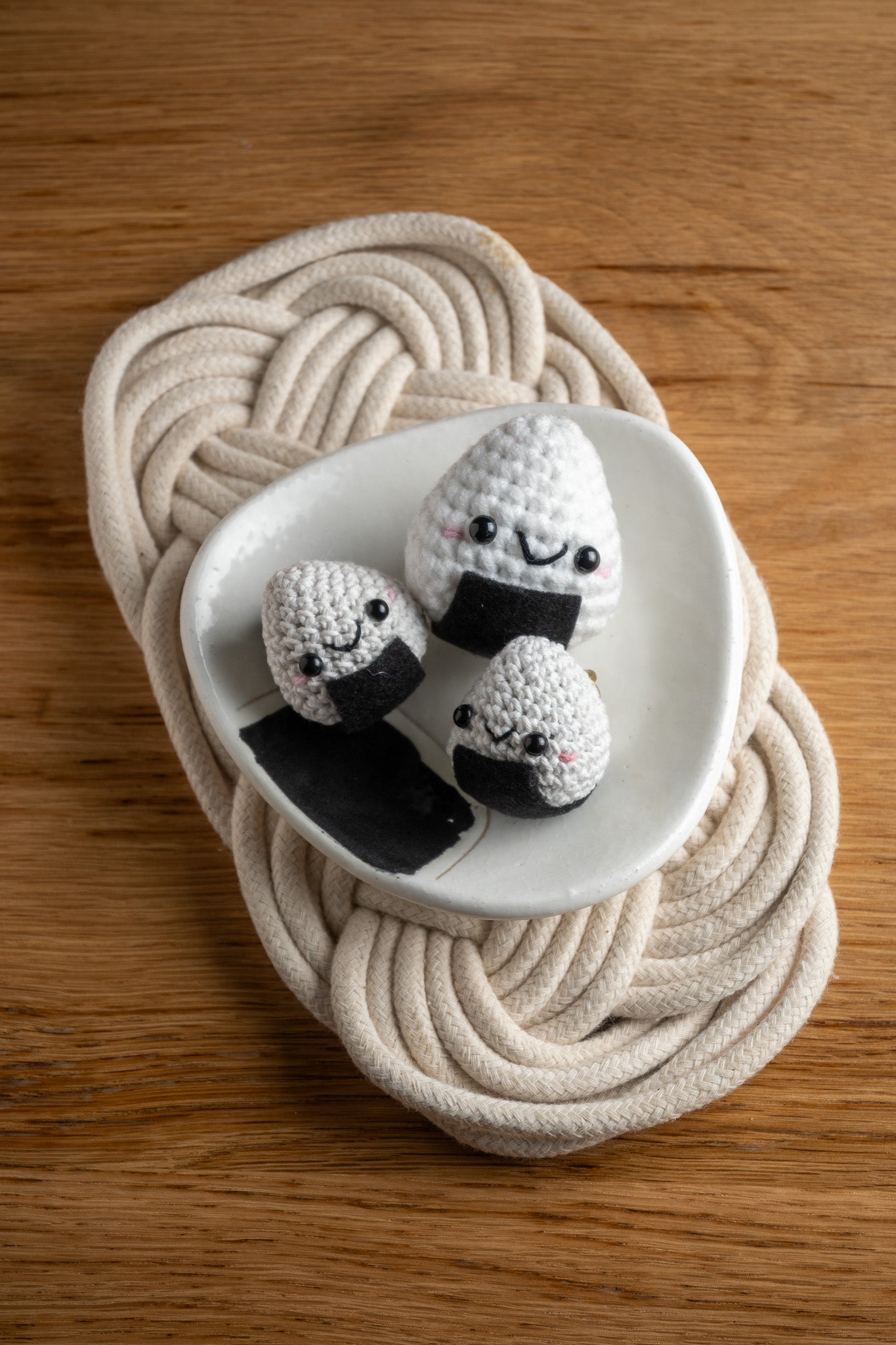 Crochet Onigiri Magnet