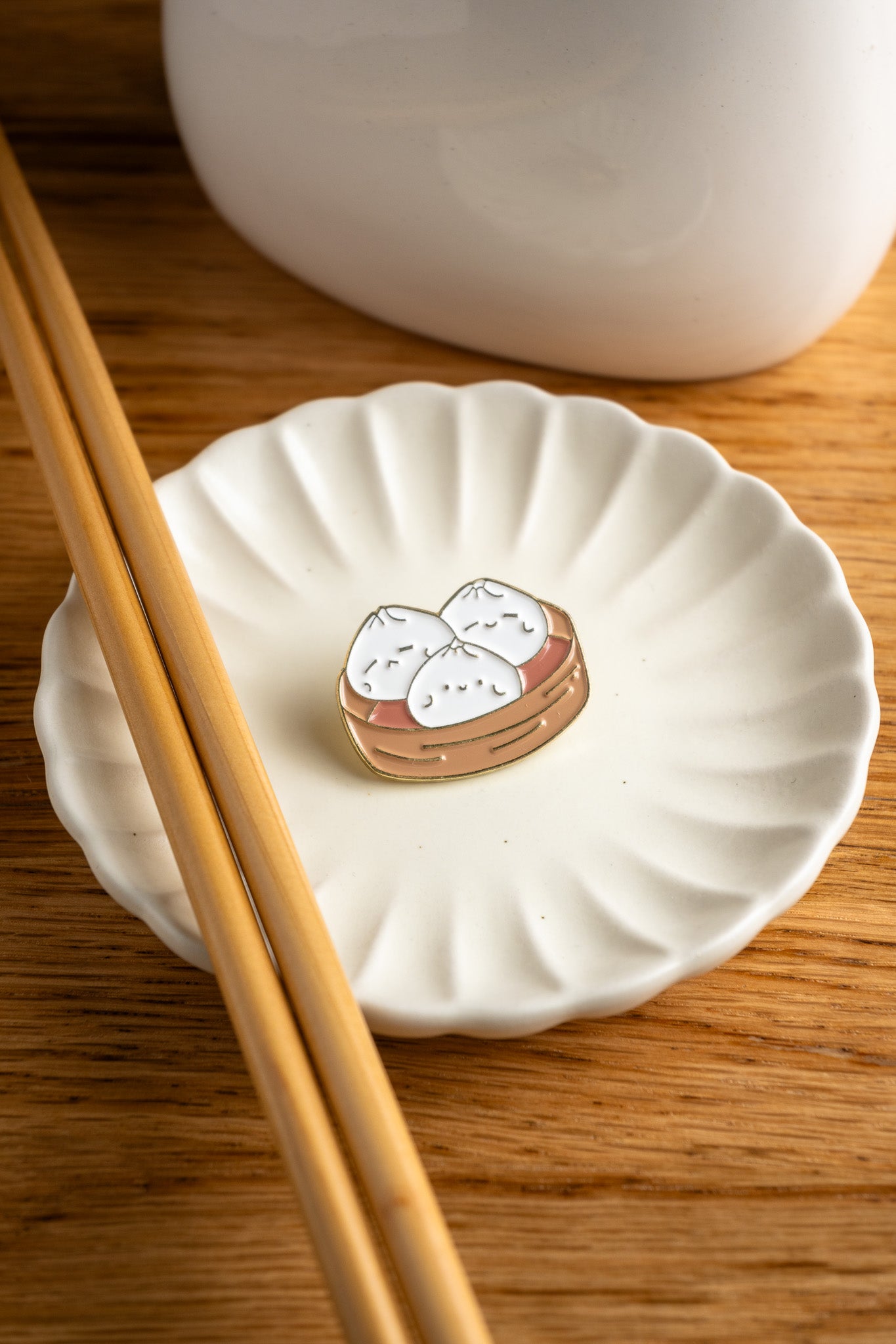 "Bao" Enamel Pin (Dim Sum)